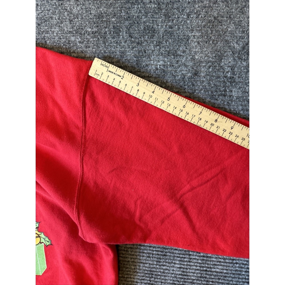 Y2K Betty Boop Vintage Size XL Red Crewneck Sweatshirt Christmas Naughty Girls - Picture 11 of 13